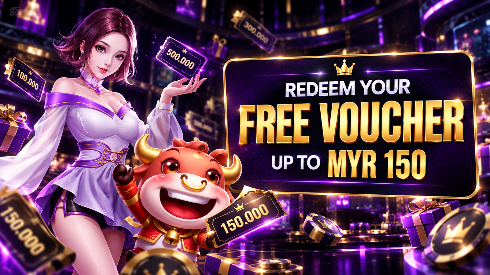 i8 Live Redeem Cash Voucher Promotion Banner