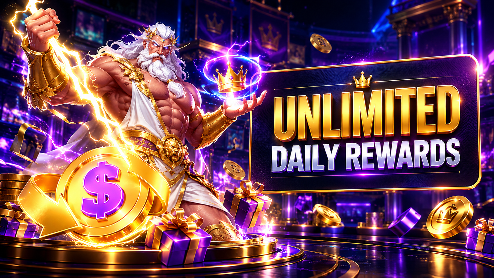 i8 Live Unlimited Daily Rewards Banner